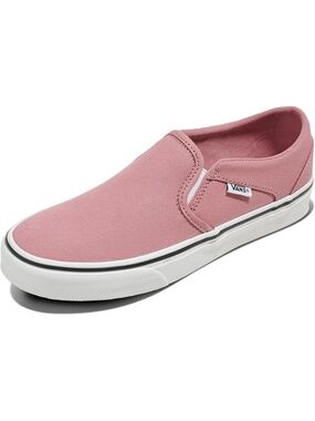 Women's Canvas Dusky Rose Closed Toe Flat Slip On Asher Adult Low Top Sneaker
